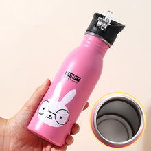 将图片加载到图库查看器,500ML Children's Stainless Steel Sports Water Bottles Portable Outdoor Cycling Camping Bicycle Bike Kettle