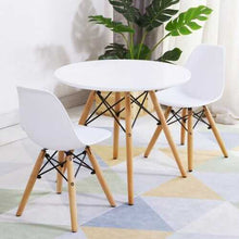 Cargar imagen en el visor de la galería, Kids Modern Dining Table Set with 2 Armless Chairs