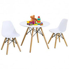 Cargar imagen en el visor de la galería, Kids Modern Dining Table Set with 2 Armless Chairs