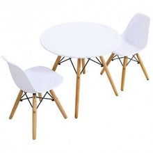 Cargar imagen en el visor de la galería, Kids Modern Dining Table Set with 2 Armless Chairs