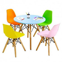 将图片加载到图库查看器,5 Piece Kids Colorful Set with 4 Armless Chairs