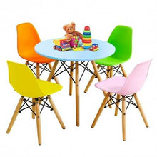 将图片加载到图库查看器,5 Piece Kids Colorful Set with 4 Armless Chairs