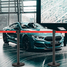 将图片加载到图库查看器,Black Stanchion Posts Queue Poles. 6 Piece Set