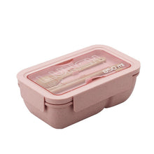 将图片加载到图库查看器,Wheat Straw Lunch Box Healthy Material Bento Boxes Microwave Dinnerware Food Storage Container Lunchbox