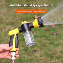 將圖片載入圖庫檢視器 Jet Water Foam Blaster Gun High Pressure Multifunction Jet Spray Gun Soap Dispenser Hose Nozzle Car Wash Cleaning Tool Garden