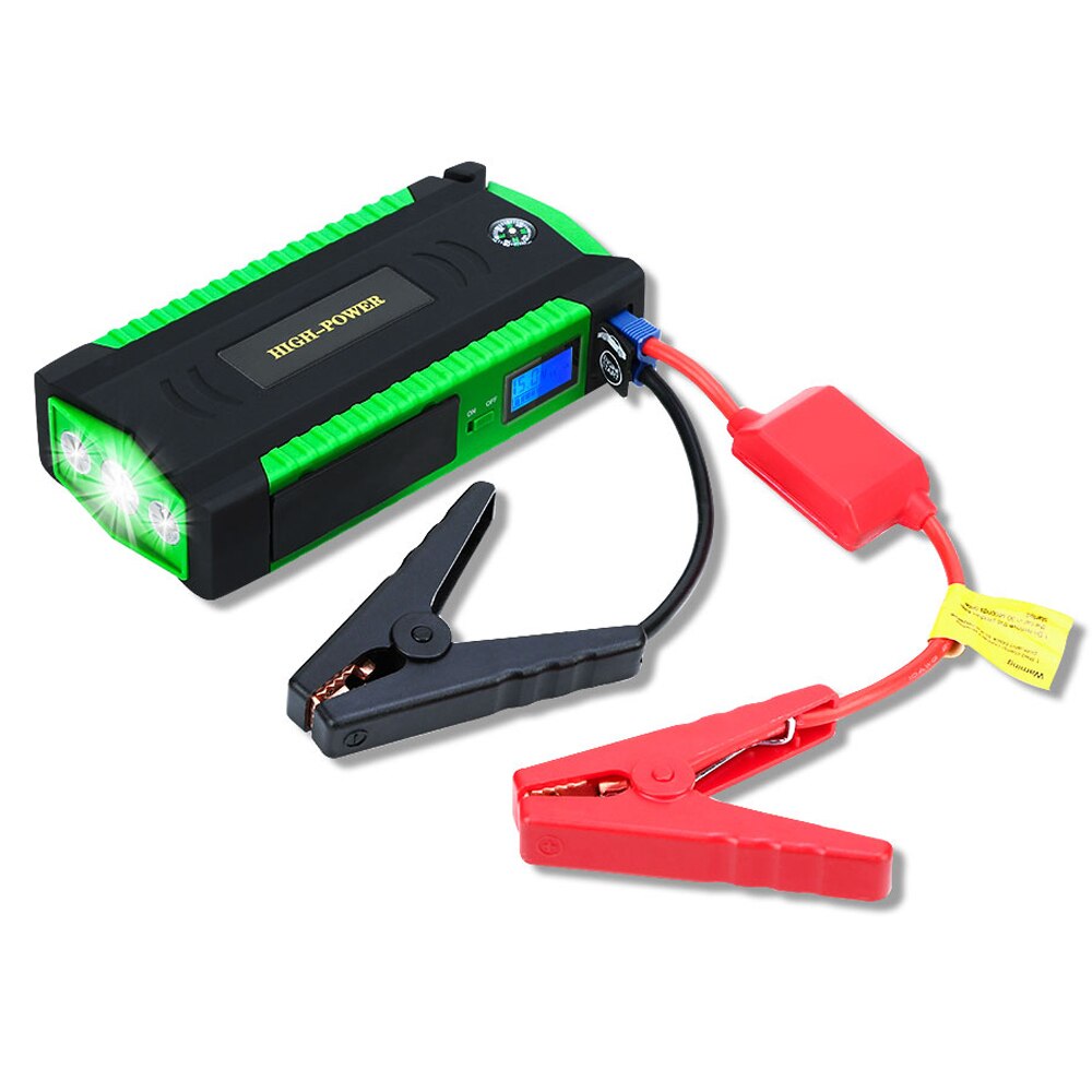 GKFLY High Capacity Car Jump Starter 600A Starting Device Portable Power Bank 12V Starter Cables Auto Battery Booster Charger