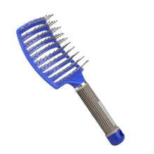 Cargar imagen en el visor de la galería, Hair Brush Scalp Massage Comb Hairbrush Bristle&Nylon Women Wet Curly Detangle Hair Brush for Salon Hairdressing Styling Tools