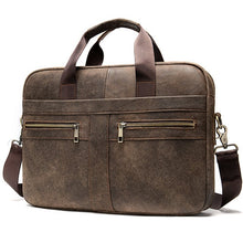將圖片載入圖庫檢視器 WESTAL Bag men's Genuine Leather briefcase Male man laptop bag natural Leather for men Messenger bags men's briefcases 2019