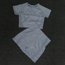 Load image into Gallery viewer, Women Seamless yoga set Fitness Sports Suits GYM Cloth Yoga Long Sleeve Shirts High Waist Running Leggings Workout Pants Shirts