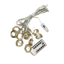 将图片加载到图库查看器,USB LED Curtain Light Fairy String Lights 8Mode 3X3M 3X1M 3X2M Fairy Garland For New Year Christmas Outdoor Wedding Home Decor