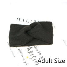将图片加载到图库查看器,Baby Headband Women Girl Twisted Hair Band Kids Woolen Headwrap Mommy and Me Headbands Toddler Spring Turban Hair Accessories