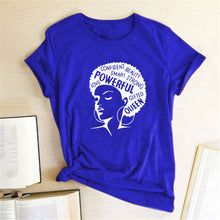 Cargar imagen en el visor de la galería, Graphic T-shirts Women Summer Slim Kawaii Women T Shirt Polyester High Quality Female Print Powerful Girl Independence Day T-shirt