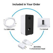 Cargar imagen en el visor de la galería, Interactive Pet Feeder With Voice Camera Automatic Pets Food Bowl For Small Medium Dog Cat Night Wifi Vision Cam 0.5L