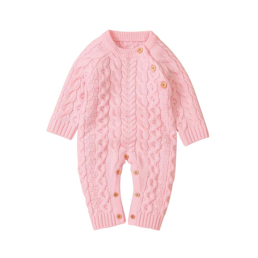 Baby Rompers Long Sleeve Winter Warm Knitted Infant Kids Boys Girls Jumpsuits Toddler Sweaters Outfits Autumn Children's Clothes
