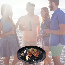 将图片加载到图库查看器,Korean Barbecue Tray Outdoor Cassette Oven Grill Pan Non-Stick Round Portable Nonstick Pan Teppanyaki Barbecue Grill Accessories
