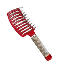 Cargar imagen en el visor de la galería, Hair Brush Scalp Massage Comb Hairbrush Bristle&Nylon Women Wet Curly Detangle Hair Brush for Salon Hairdressing Styling Tools