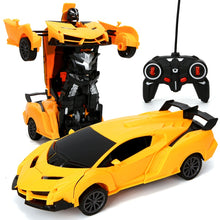 Charger l'image dans la galerie, New 2 in 1 RC Car Toy Transformation Robots Car Driving Vehicle Sports Cars Models Remote Control Car RC Toy Gift for Boys Toy