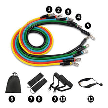 将图片加载到图库查看器,Pull Rope Fitness Exercises Resistance Bands 5cTPR elastic Tubes rope Yoga Band indoor Body sports Training equipment