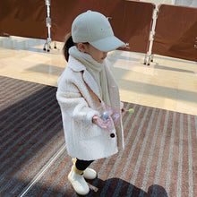 Cargar imagen en el visor de la galería, Girl Jacket Kids autumn winter Clothes Children long Jacket for Baby Girls Outerwear Coat 2020 toddlers 90~130 fashion solid