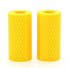 Cargar imagen en el visor de la galería, 1 Pair Dumbbell Thick Bar Handles Gym Weightlifting Support Silicon Anti-Slip Protect Pad Body Building Fitness Equipment