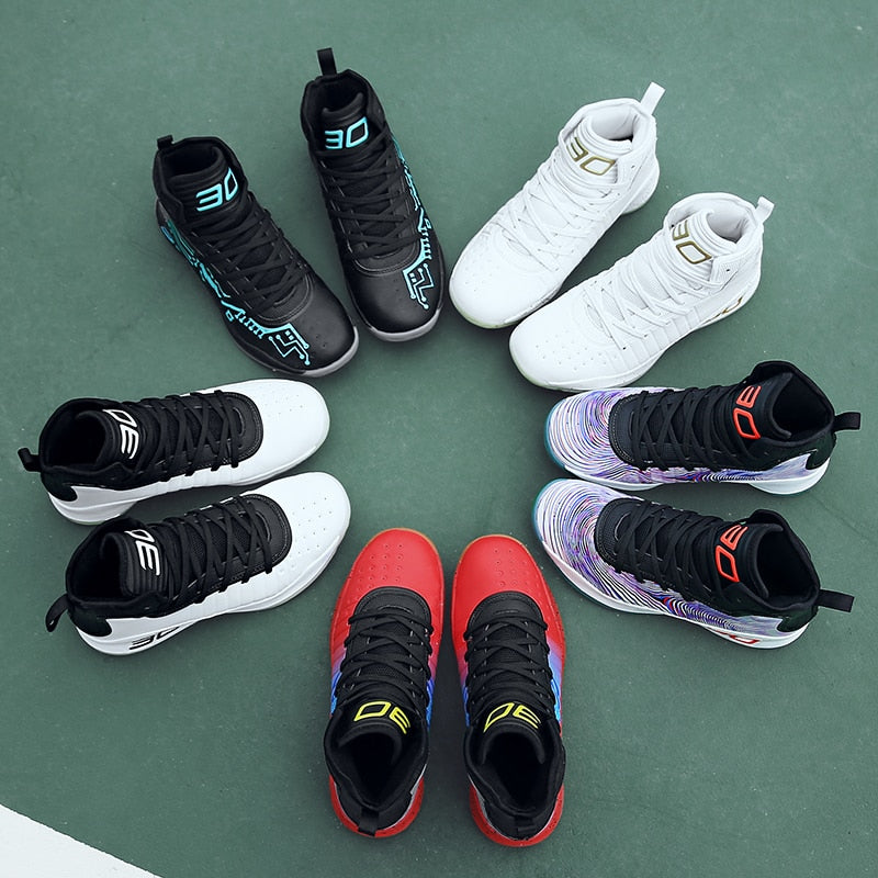 Unisex Basketball Shoes Sneakers Boys Sports Casual Shoes Winter High Top Anti-slip Outdoor Sports Shoes Trainers Men Women Summer