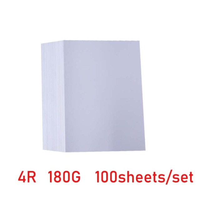 High glossy photo paper A4 5R 4R for color inkjet printer Luminous smooth surface different size 100sheets/pack
