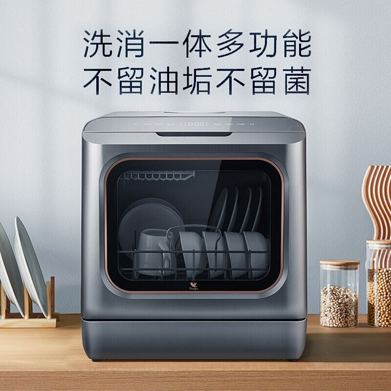 Home Full Automatic Desktop dish washers UV disinfection sterilization countertop dishwasher intelligent portable dishwasher