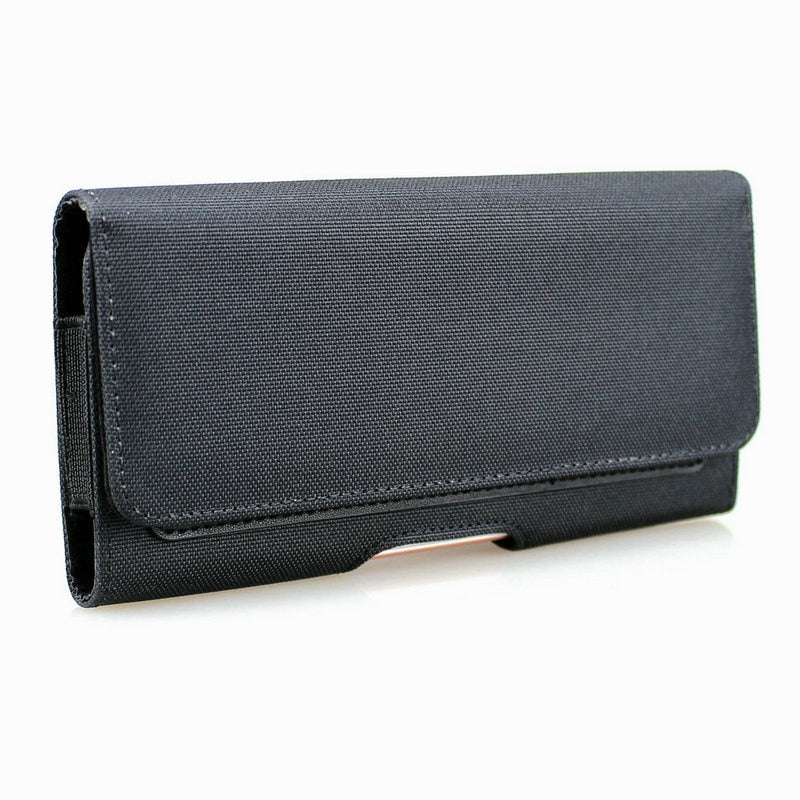 Horizontal Nylon Holster Case with Belt Clip Loop ID Card Slot For iPhone x / For iPhone xs