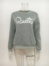 Load image into Gallery viewer, Imperial Crown Queen Long Sleeve Sweater Women Femme 2017 Autumn Winter Women Harajuku Pullovers O Neck Casual sweatshirts