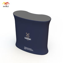 Load image into Gallery viewer, Indoor Rectangle Top Board Reception Counter Promotion Table For Exhibition Booth Trade Show