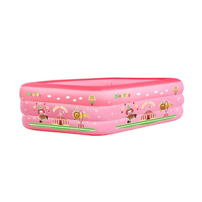 Inflatable swimming pool children rectangular fishing pond thickened household foldable