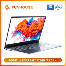 Charger l'image dans la galerie, Intel Core I5-5257U 15.6 Inch 8G RAM 128G/256G SSD Metal Laptop Portable Business Office PC Computer New Gaming Netbook Students