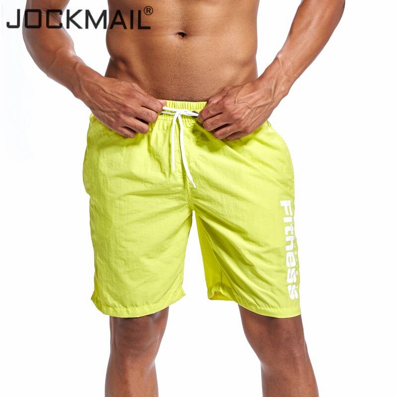 JOCKMAIL Brand 2018 New Men's Summer Quick Dry Shorts Knee length Mens Board Shorts Beach Short Male Short Hot Sales