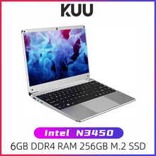 Charger l'image dans la galerie, KUU KBOOK PRO 14.1 inch Intel N3450 Quad Core 6GB DDR4 RAM 256GB SSD Notebook IPS Laptop with additional Sata 2.5 port
