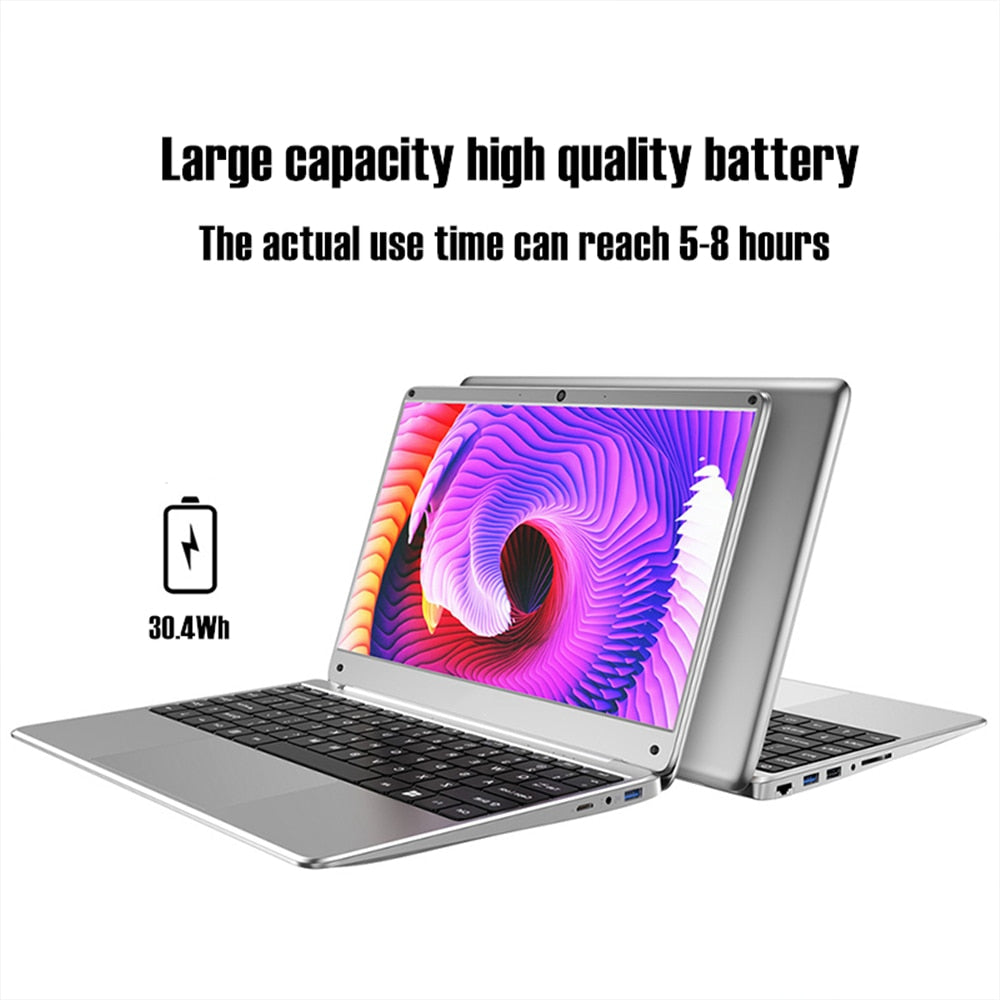 KUU KBOOK PRO 14.1 inch Intel N3450 Quad Core 6GB DDR4 RAM 256GB SSD Notebook IPS Laptop with additional Sata 2.5 port