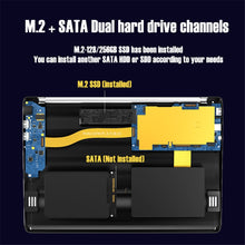 Charger l'image dans la galerie, KUU KBOOK PRO 14.1 inch Intel N3450 Quad Core 6GB DDR4 RAM 256GB SSD Notebook IPS Laptop with additional Sata 2.5 port