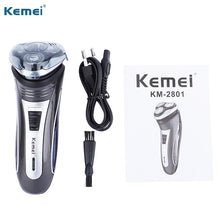 Load image into Gallery viewer, Kemei Electric Shaver Men Razor Rechargeable Beard Shaving Machine Trimmer Hair Cutter