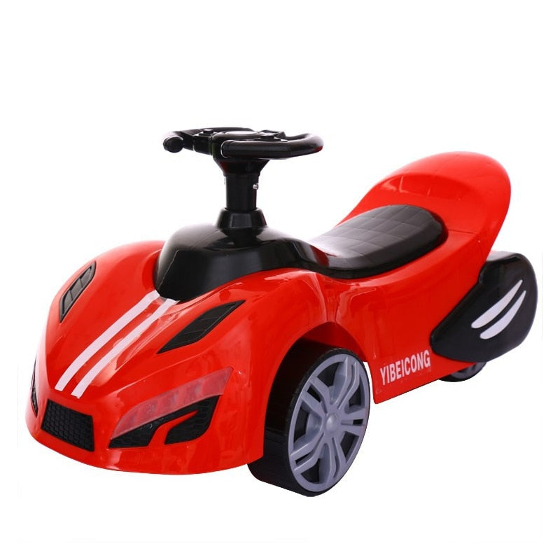 Kids Ride On Toy Car Four Wheel Baby Scooter Toddler Car With Light Music Baby Bike Walker 1-4 years old