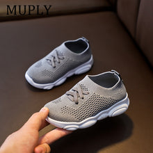 Load image into Gallery viewer, Kids Shoes Anti-slip Soft Rubber Bottom Baby Sneaker Casual Flat Sneakers Shoes Children size Kid Girls Boys Sports Shoes