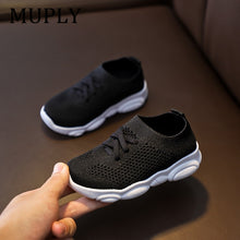 Load image into Gallery viewer, Kids Shoes Anti-slip Soft Rubber Bottom Baby Sneaker Casual Flat Sneakers Shoes Children size Kid Girls Boys Sports Shoes