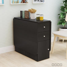 将图片加载到图库查看器,Kitchen Island Table Container House Moveable Cabinet Countertop Multifunctional Wooden Storage Cabinets with Drawers Slide