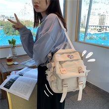 Cargar imagen en el visor de la galería, Korean Style Canvas Small Mini Backpack For Women Fashion Travel Backpack Leisure School Bag Tote For Tennage Girl Shoulder Bag