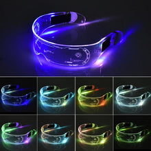 将图片加载到图库查看器,LED Luminous Glasses Electronic Visor Glasses Light Up Glasses Prop For Festival KTV Bar Party Performance Children Adult Gifts
