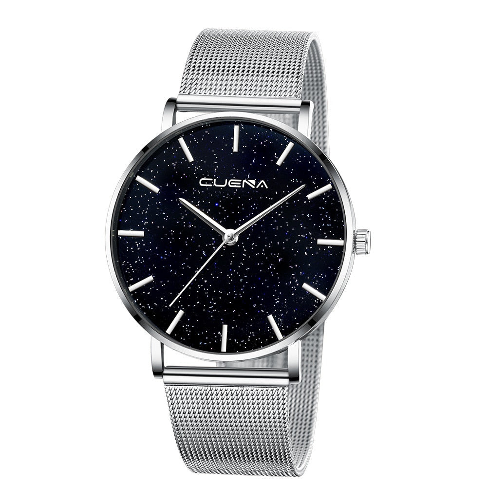 Ladies Watch Starry Sky Diamond Dial Women Bracelet Watches Stainless Luxury Brand Quartz Mesh Magnetic Buckle Wristwatch Woman