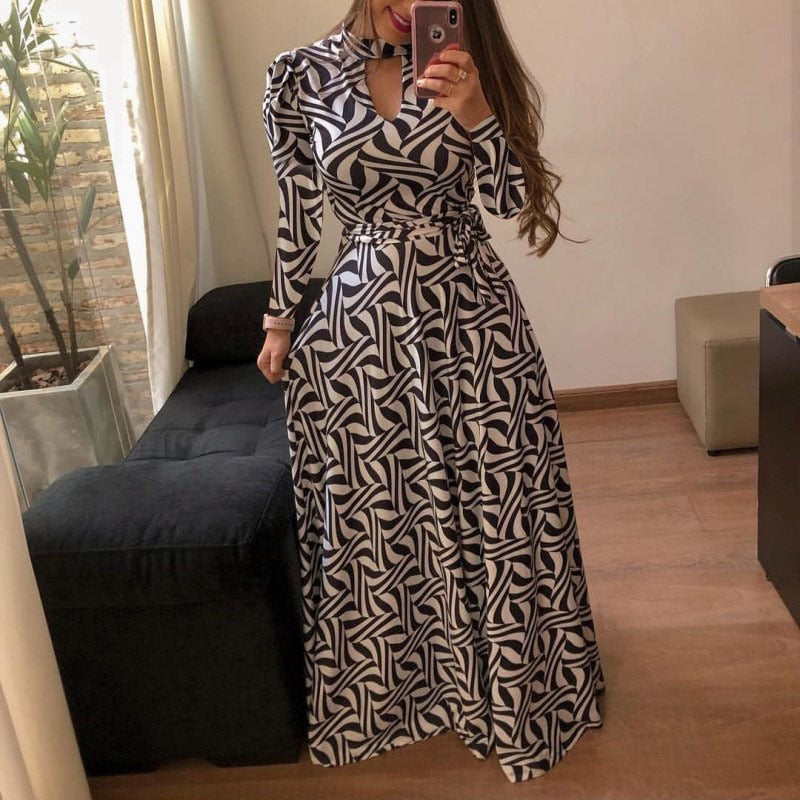 Laughido Plus Size Chiffon Maxi Dress Big Size Ukraine Swing Vestidos Dress Elegant Long Party Dress Loose Robe Women's Clothing