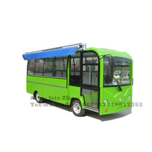 将图片加载到图库查看器,Length customized electric mobile food truck moving dining cart outdoor street tourist car by sea transportation