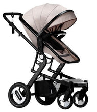 將圖片載入圖庫檢視器 Luxury Baby Stroller Carriage For Newborns High Landscape Two-way Baby 2 in 1 Folding Prams For Kids Car Seat Stroller