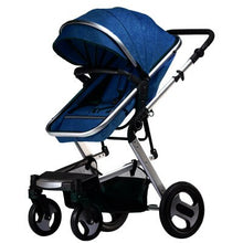 將圖片載入圖庫檢視器 Luxury Baby Stroller Carriage For Newborns High Landscape Two-way Baby 2 in 1 Folding Prams For Kids Car Seat Stroller