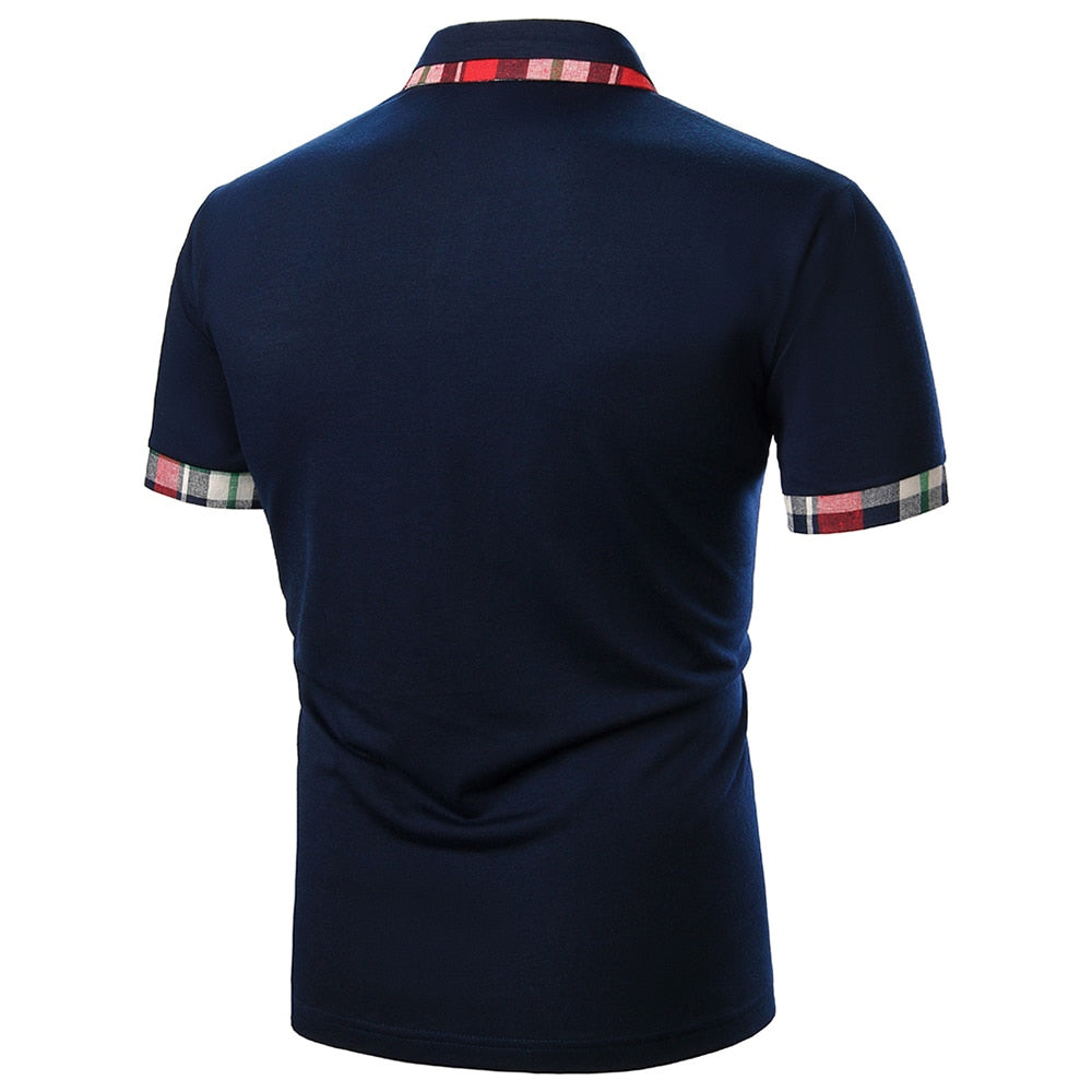 Men Polo Shirt 2021 Summer Fashion Classic Casual Tops Short Sleeves Cotton High Quality Mandarin Collar Men Slim Polo Homme