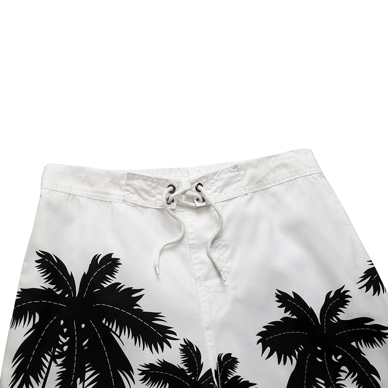 Men's Beach Shorts Mens Board Shorts Summer Clothing Coconut Trees Shorts Quick Dry sea Shorts masculina letter board bermuda